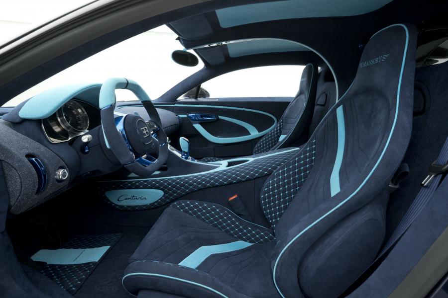 Интерьер Bugatti Chiron Centuria by Mansory 2019 года  (фото 12 из 12)